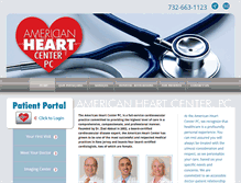 Tablet Screenshot of americanheartcenterpc.com